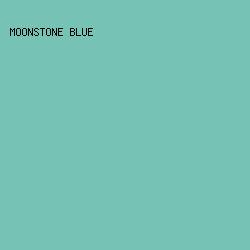 76C2B5 - Moonstone Blue color image preview