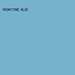 77B2CC - Moonstone Blue color image preview