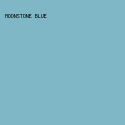 7fb7c6 - Moonstone Blue color image preview