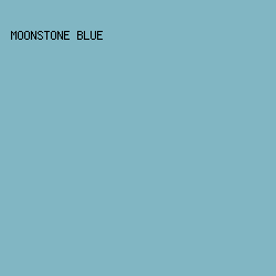 81B6C3 - Moonstone Blue color image preview