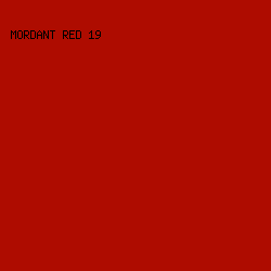 ae0c00 - Mordant Red 19 color image preview