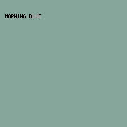 86a69b - Morning Blue color image preview