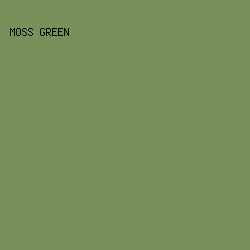 7a905b - Moss Green color image preview