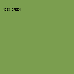 7b9e4f - Moss Green color image preview