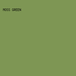 7e9654 - Moss Green color image preview