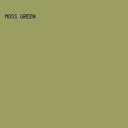 9a9f61 - Moss Green color image preview