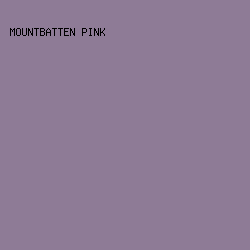 8E7B96 - Mountbatten Pink color image preview