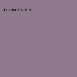 8F7A8D - Mountbatten Pink color image preview