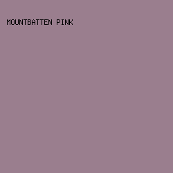 9A7E8E - Mountbatten Pink color image preview