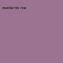 9C7491 - Mountbatten Pink color image preview