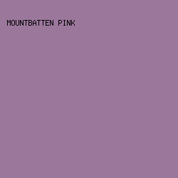 9C779C - Mountbatten Pink color image preview