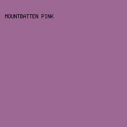 9D6894 - Mountbatten Pink color image preview