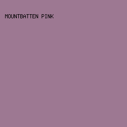 9D7892 - Mountbatten Pink color image preview
