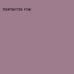 9E7B8D - Mountbatten Pink color image preview