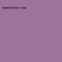 9F749C - Mountbatten Pink color image preview