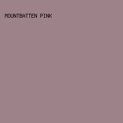 9e8289 - Mountbatten Pink color image preview