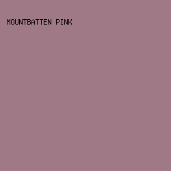 9f7986 - Mountbatten Pink color image preview