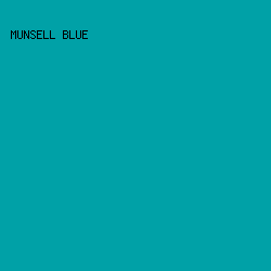 00A1A7 - Munsell Blue color image preview