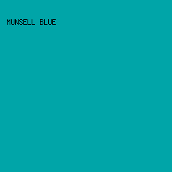 00A5A8 - Munsell Blue color image preview