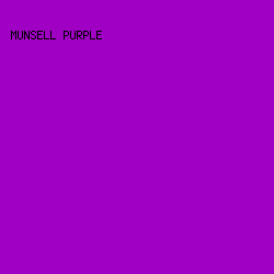 9F00C4 - Munsell Purple color image preview