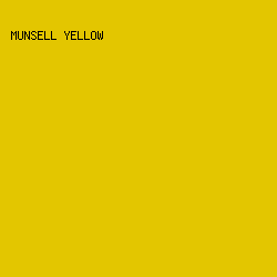 E3C600 - Munsell Yellow color image preview