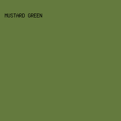 647A3E - Mustard Green color image preview