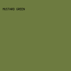 6D7B40 - Mustard Green color image preview