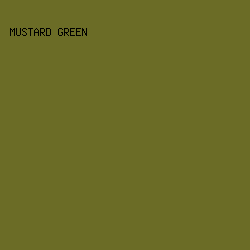 6b6c26 - Mustard Green color image preview