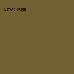 735F2F - Mustard Green color image preview