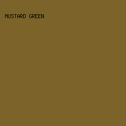 7c6329 - Mustard Green color image preview