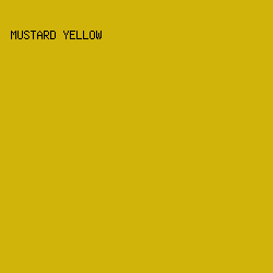 D0B40A - Mustard Yellow color image preview