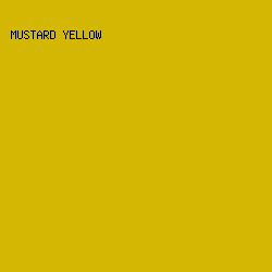 D4B703 - Mustard Yellow color image preview