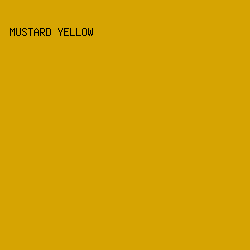 D6A402 - Mustard Yellow color image preview