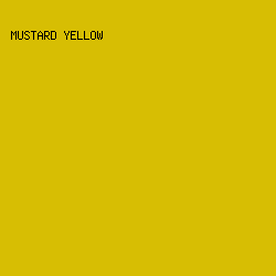 D7BE03 - Mustard Yellow color image preview