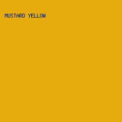E6AB0D - Mustard Yellow color image preview