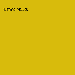 d8bb0c - Mustard Yellow color image preview