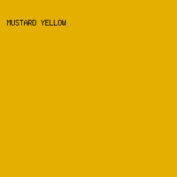 e5af00 - Mustard Yellow color image preview