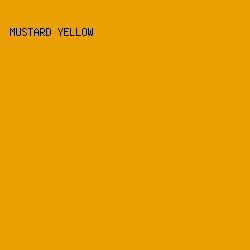e9a000 - Mustard Yellow color image preview