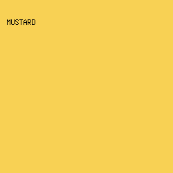 F8D154 - Mustard color image preview