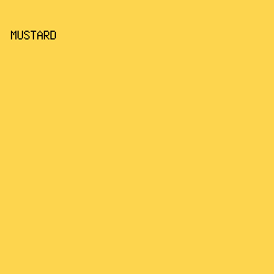FDD54E - Mustard color image preview