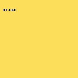 FDDE5B - Mustard color image preview