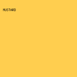 FFCE4F - Mustard color image preview