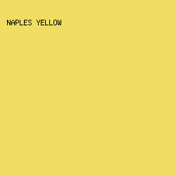 EFDE63 - Naples Yellow color image preview