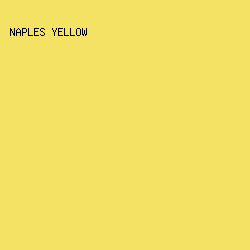 F4E264 - Naples Yellow color image preview