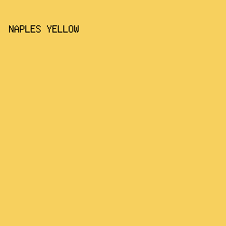 F7D05E - Naples Yellow color image preview