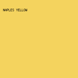 f4d35e - Naples Yellow color image preview