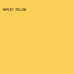 f9cf57 - Naples Yellow color image preview