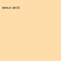 FFDDAA - Navajo White color image preview
