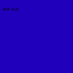 2100BC - Neon Blue color image preview
