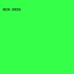 35FF48 - Neon Green color image preview